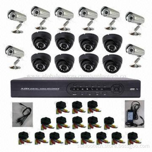security camera systems 600tvl 4-channel outdoor